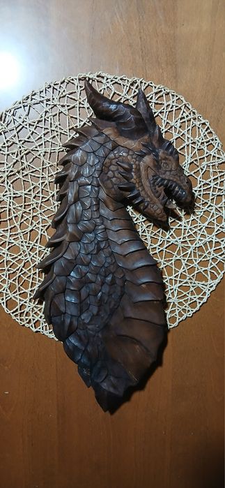 Ръчна Дърворезба дракон