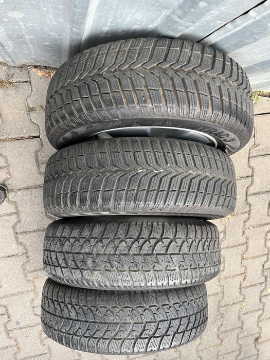 Jante aliaj 4x100mm, anvelope iarna 185/65 R15 Opel Astra Corsa Meriva