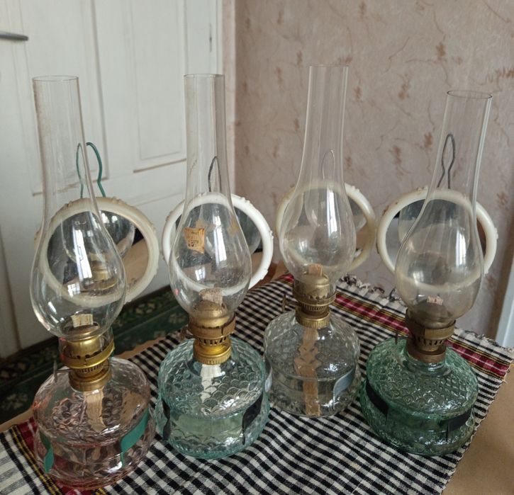 Стари газени лампи - 4 броя