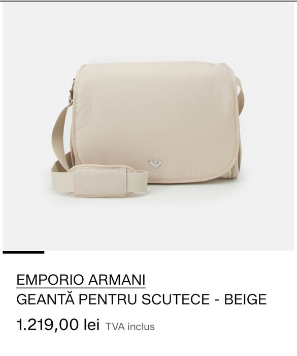 Geanta pt scutece bebe Emporio Armani