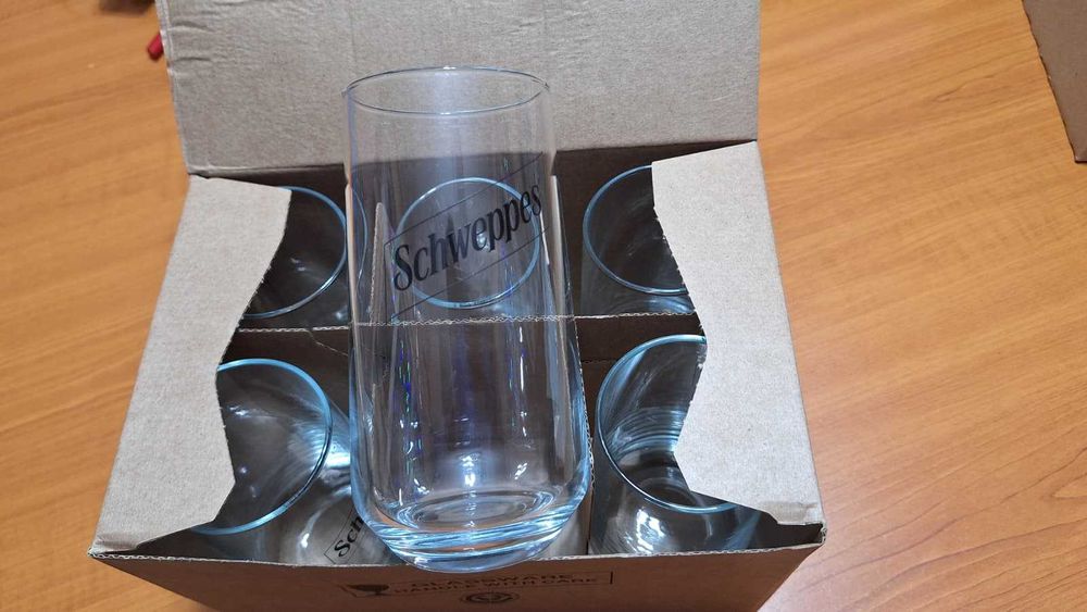 Set 6 Pahare Noi Schweppes de Colecție