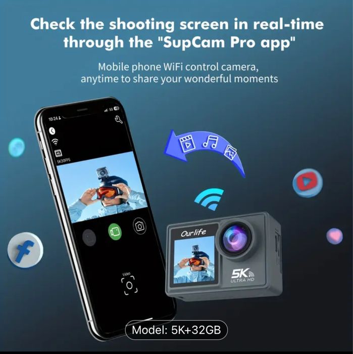 Camera video actiune 5k