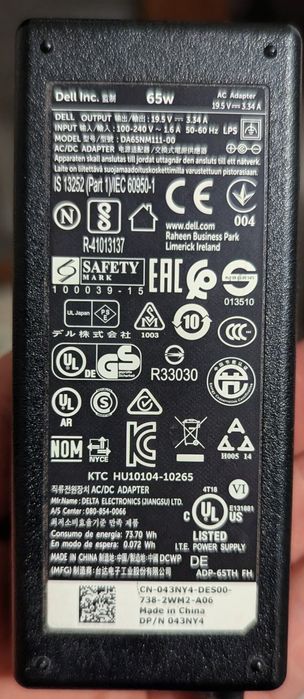 Incarcator  Dell DA65NM111-00 19.5V 3.34A 65W