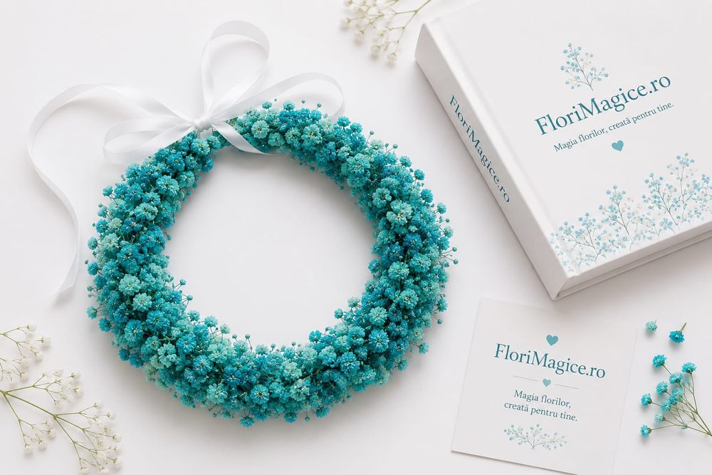 Coronite din flori stabilizate