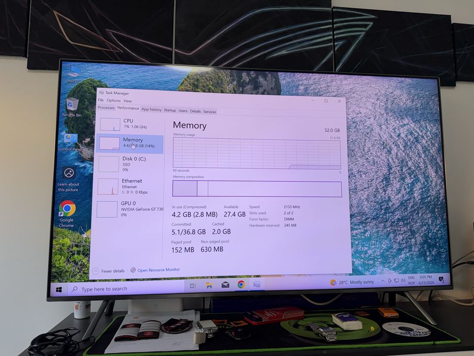 Vand schimb PC Gaming Victus 15L  i5 12400F 32Gb ram SSD 750Gb Video RTX 4060 8Gb