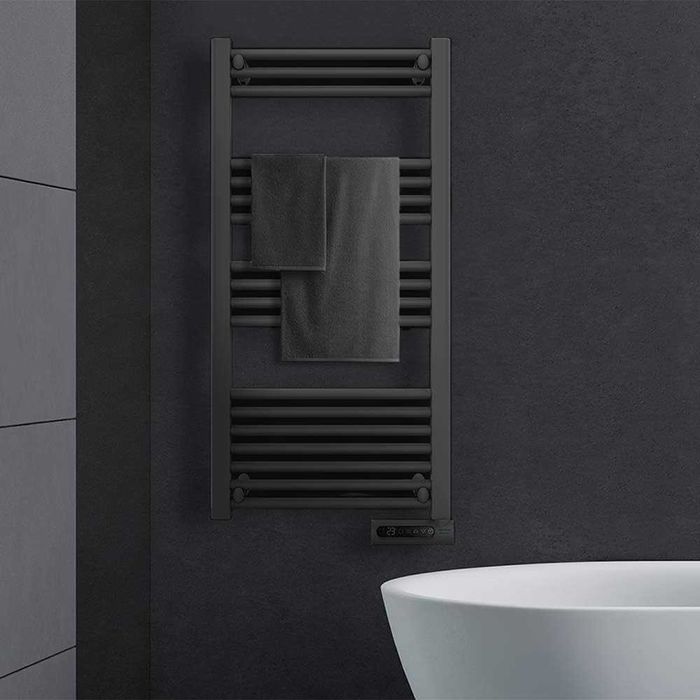 Електрически радиатор/лира за баня Cecotec ReadyWarm 9200 Smart Towel, 750 W, черен