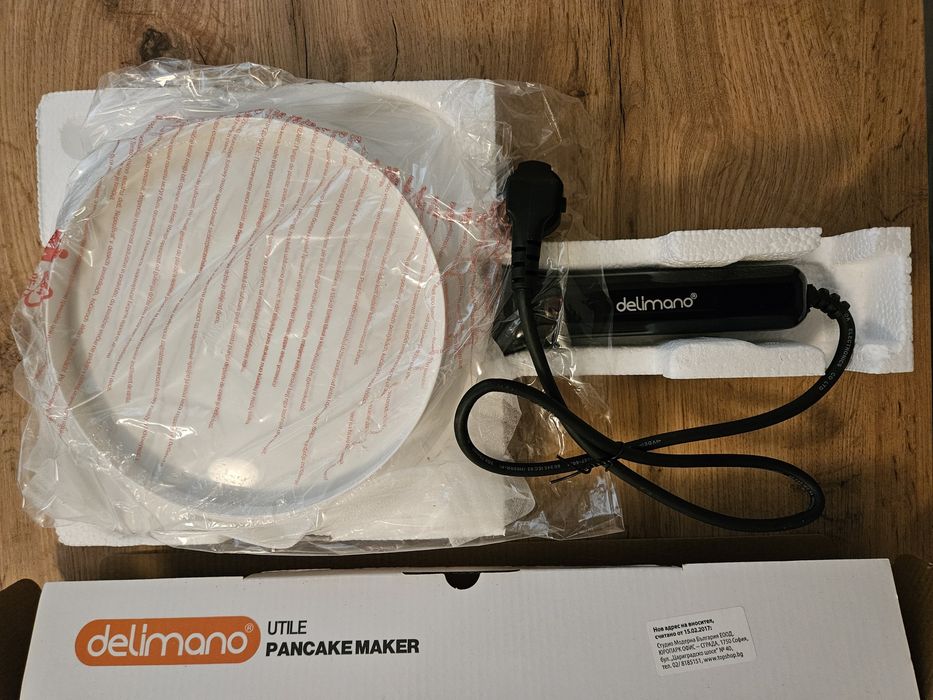 Електрически уред/тиган  за палачинки Delimano