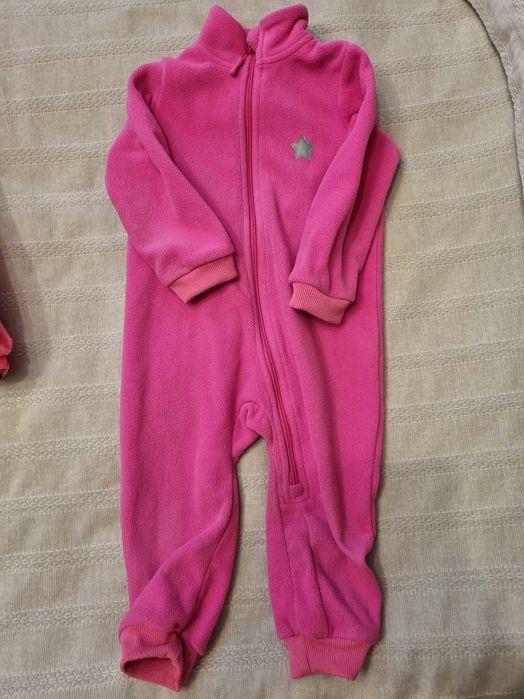 Гащеризон Molo за момиче 92 +6 см, поларен комбинезон, шапка