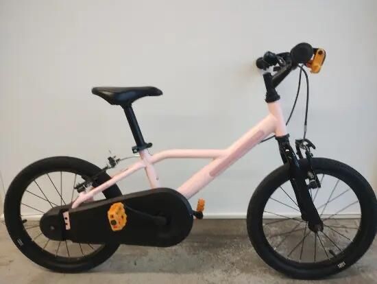 Bicicletă 16 inch 4-6 ani Discover 500 Roz - (SecondHand) Decathlon