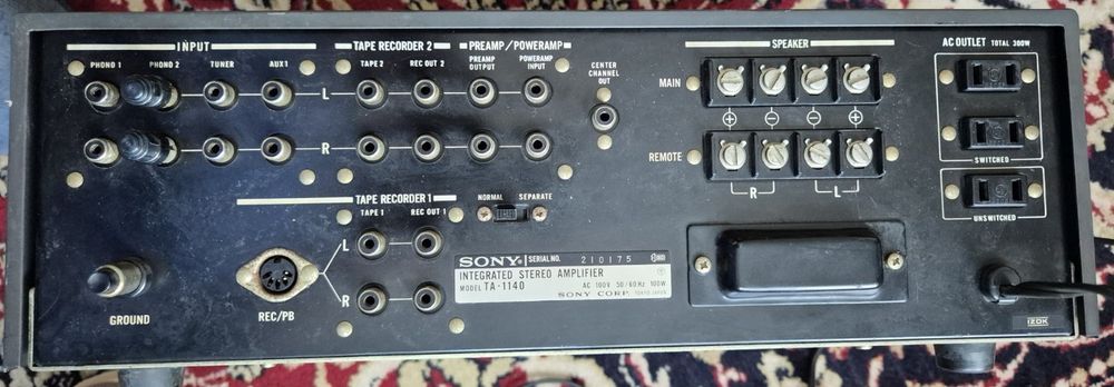 Vintage Sony TA-1140 220v