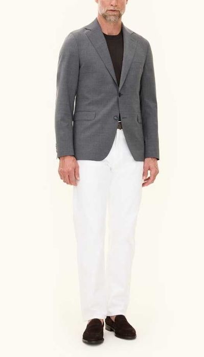 Sacou blazer 42 XL de lux Oscar Jacobson NOU lana moale respirabila