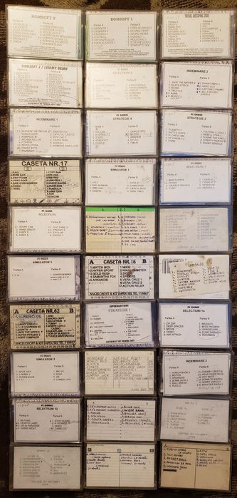 Am peste 100 de Casete_cu_Jocuri_și_Softuri, pt Calculatoare din 1989.