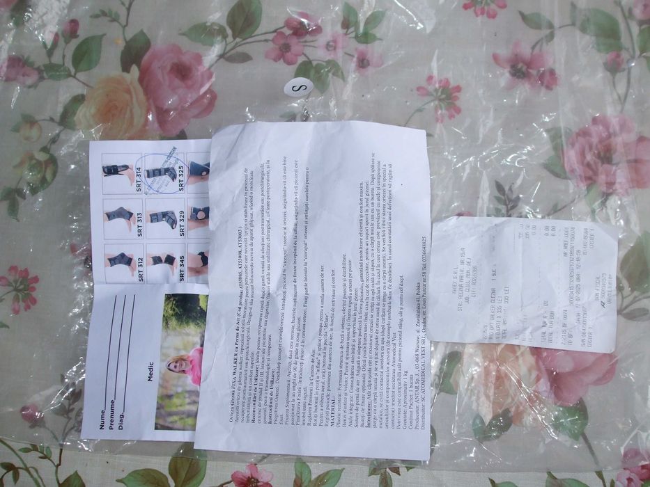 Orteza glezna fixa cu perna de aer