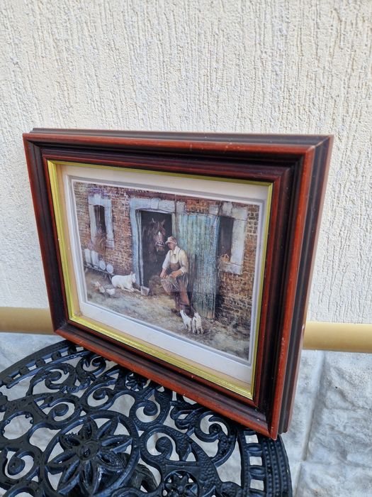 Прекрасна белгийска антикварна авторска картина