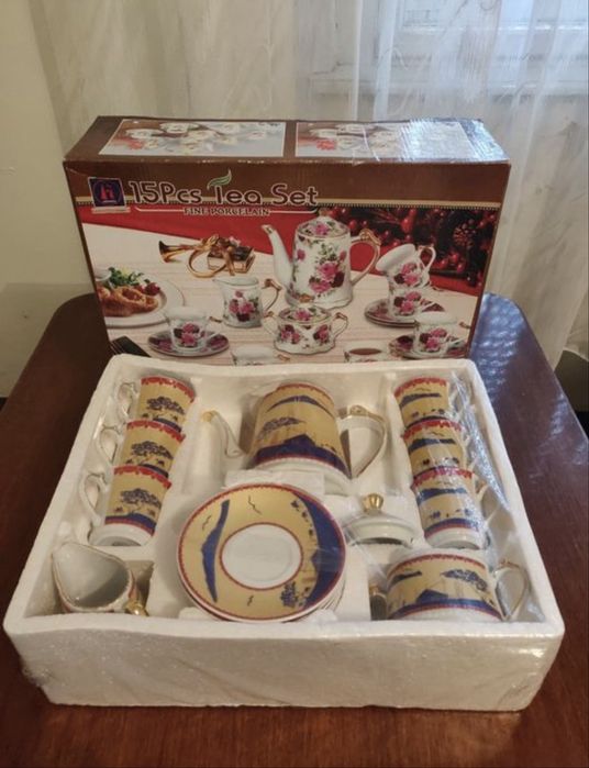 Set ceai fine porcelain nou
