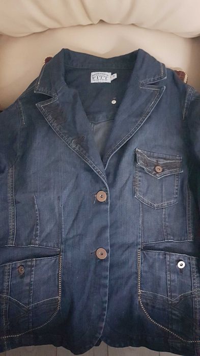 Дамско дънково яке-46 номер