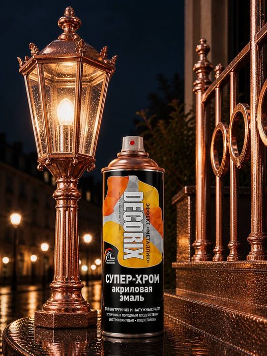 Эмаль акриловая супер хром