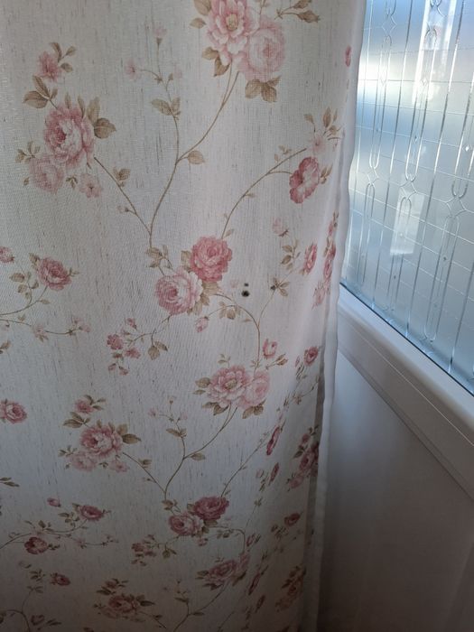 Vand draperie camera motiv floral