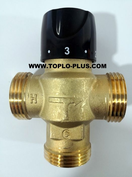 Трипътен смесителен вентил 1'' от 45°/70°