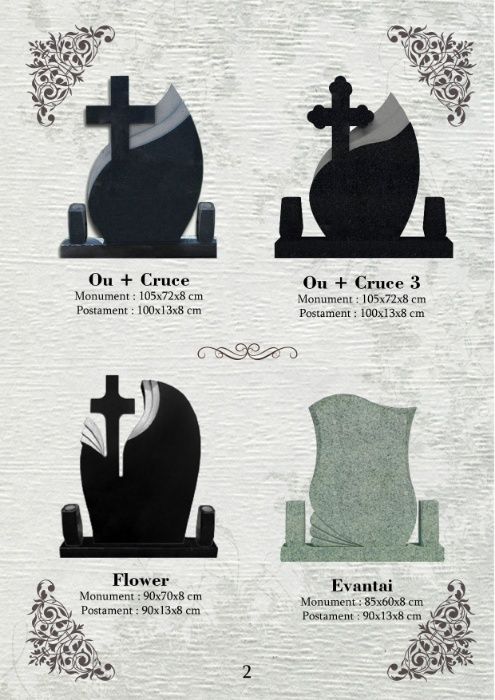 Depozit de monumente funerare si capace din GRANIT SI MARMURA!