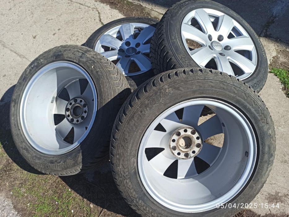 Зимни гуми с джанти 16 цола 5 х 112 за ауди