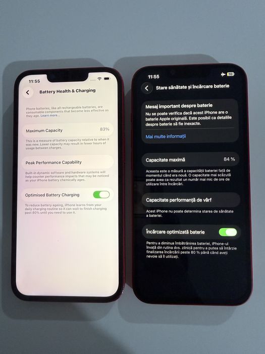2x iPhone 14 Red 128 GB