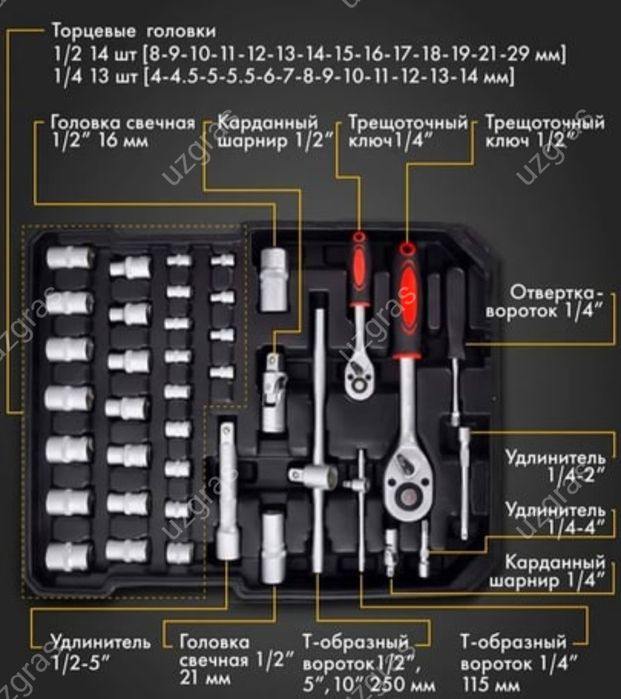 Бепул доставка ключ набор 180 персон в большом чемодане оригинал новый