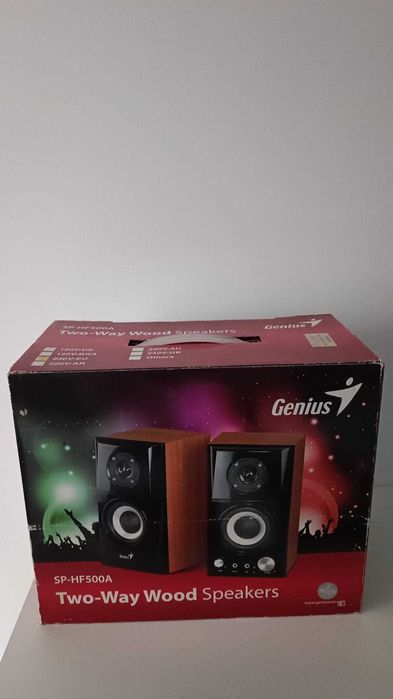 Boxe Desktop Genius SP-HF500A II 2.0 RMS 16W Negru / Maro Cires