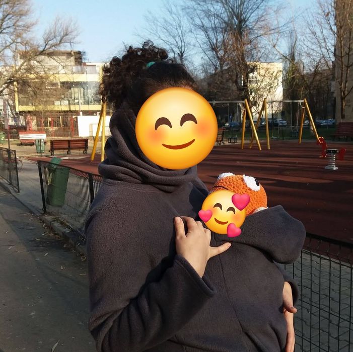 Bluză de Fleece pentru Babywearing