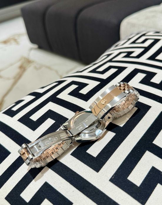 rolex datejust 36mm сребро злато