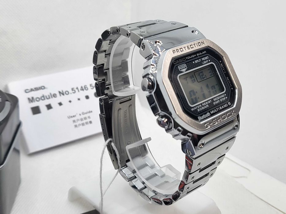 Ceas barbati Casio g shock gmw b5000d Silver clear Nou,Garantie