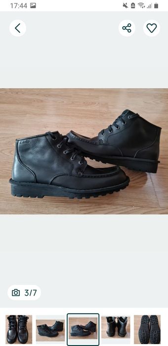 Ghete Clarks piele naturala 45