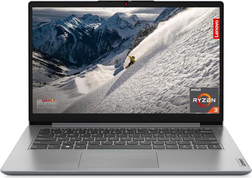 Laptop Lenovo IdeaPad 1 15AMN7 cu procesor AMD Ryzen 3 7320U pana la 4.1GHz, 15.6 inch Full HD, 8GB LPDDR5 RAM, 512GB SSD