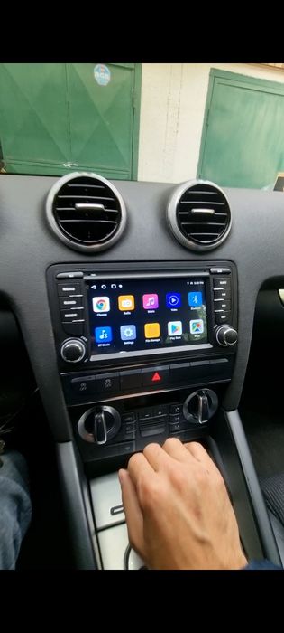Navigatie Android Audi A3 Carplay Waze YouTube GPS BT casetofon