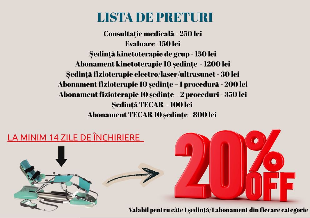 Aparat Kinetec Spectra + instruire profesională inclusă