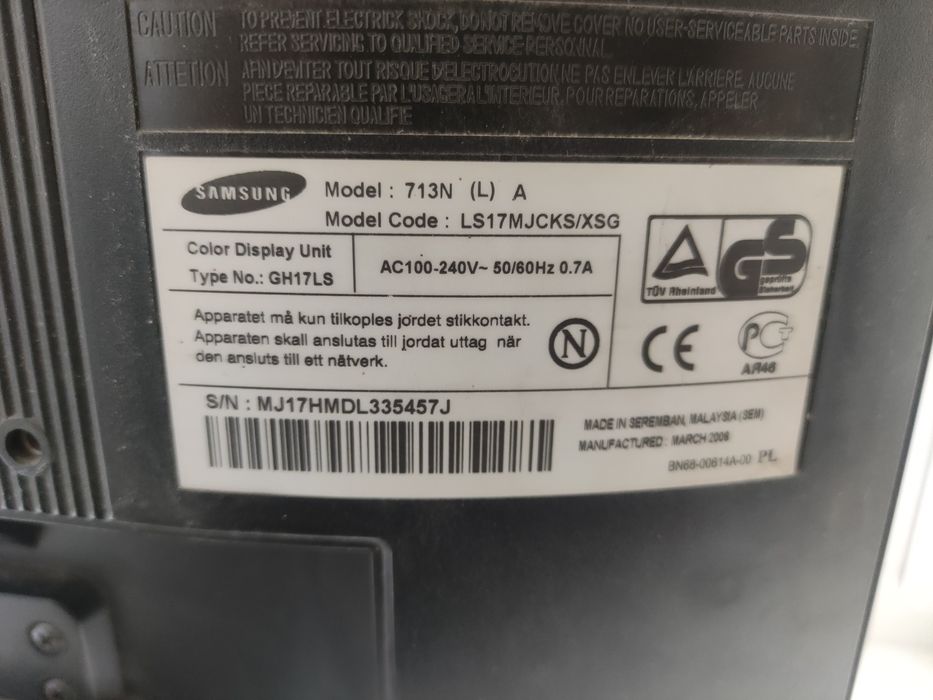 Монитор Samsung 17 дюймов