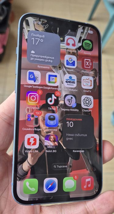 iPhone 14 Blue, 128gb-гаранция