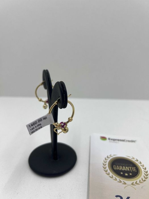 Cercei Aur 14K 4.26g (Ag25 Belvedere B.40038.2)Garantie 2 ani!