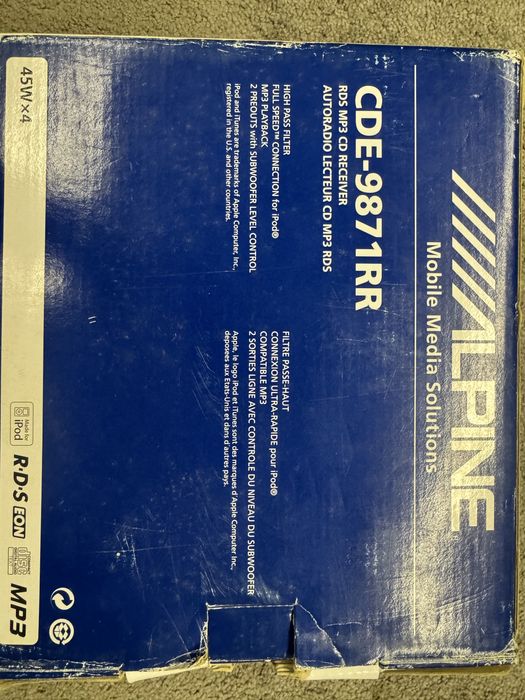 Radio cd-mp3 ALPINE + Radio cassete BLAUPUNKT