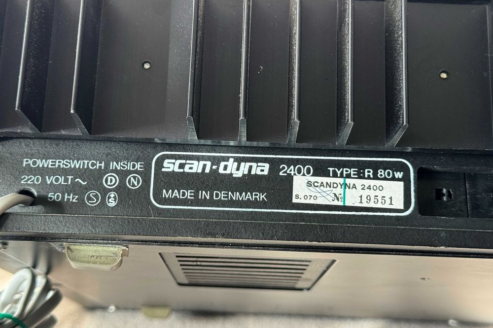 Scan-Dyna 2400 Receiver Stereo Vintage Hi-Fi Made in Denmark Rar