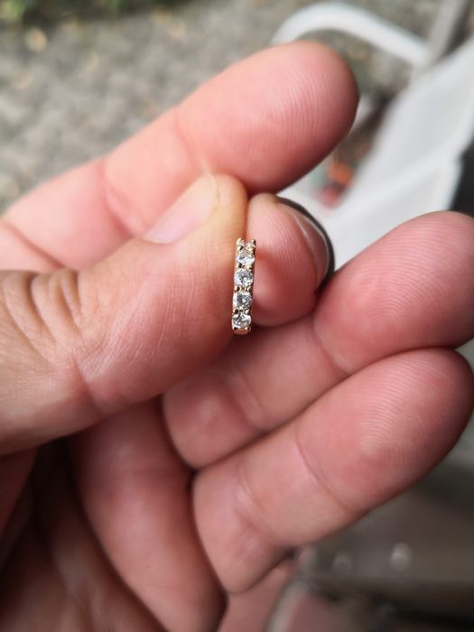 Vind cercei din aur 14kt cu 0,55ct diamante
