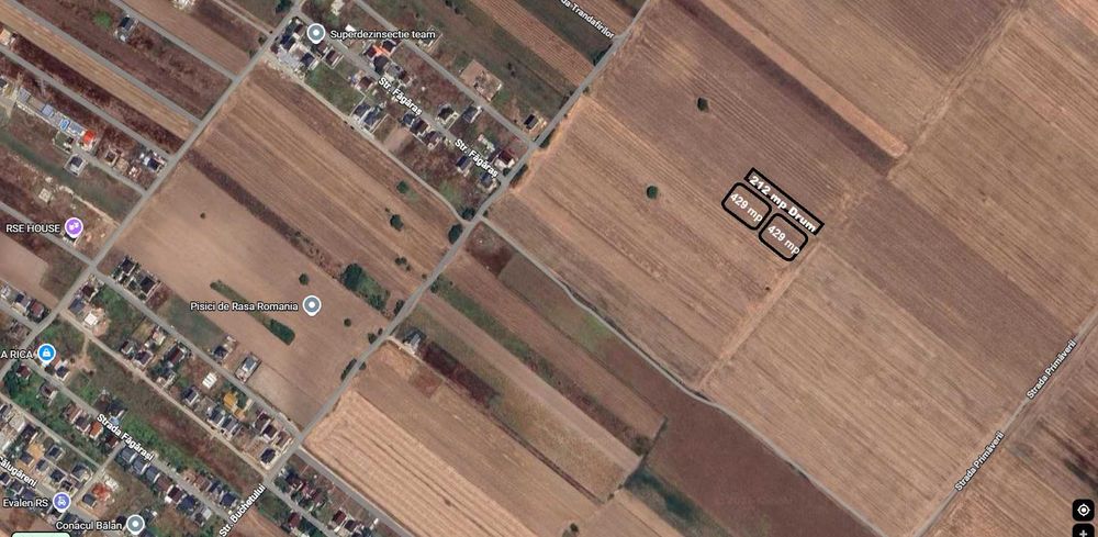 Teren extravilan Comuna Berceni | lângă case noi | Direct proprietar | investiție