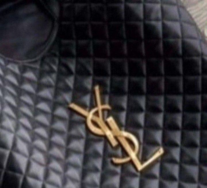 Geanta Ysl Maxy,logo metalic auriu, portofel simplu atasat, saculet