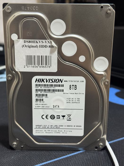 HDD HIKVISION 8tb здоровье 100%