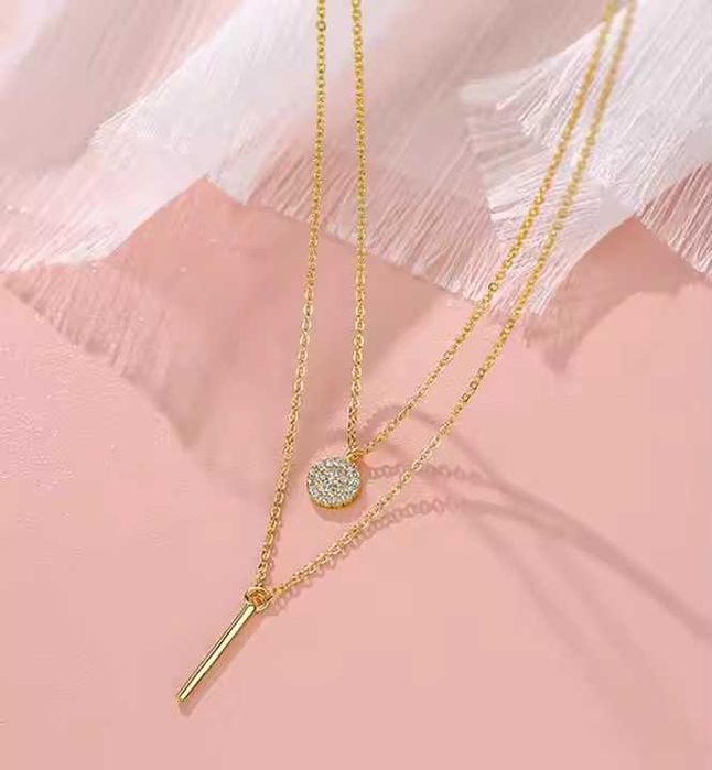 Colier cu Pandantiv FineDealing, Argint 999, Zircon, Placat cu Rodiu