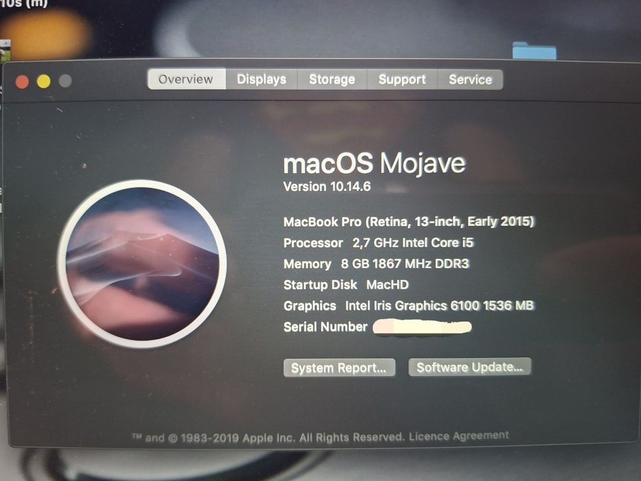Лаптоп Apple MacBook Retina Mid 2015