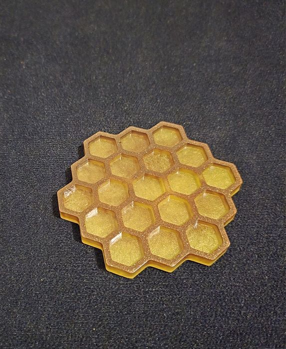 Комплект подложки за чаши от епоксидна смола, подарък за осми март...