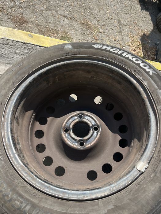 2 бр. железни джанти 15” 4х100 за Opel Meriva с летни гуми 185/60/15