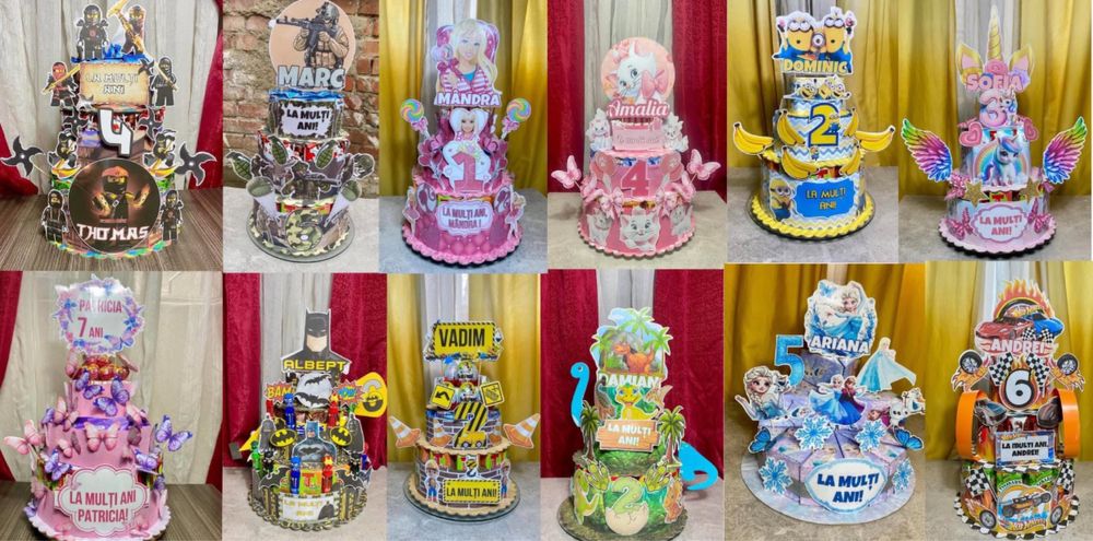 Torturi din dulciuri si aranjmente