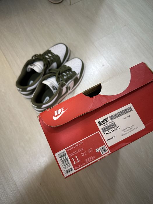 Кроссовки Nike -  Dunk Low Medium Olive